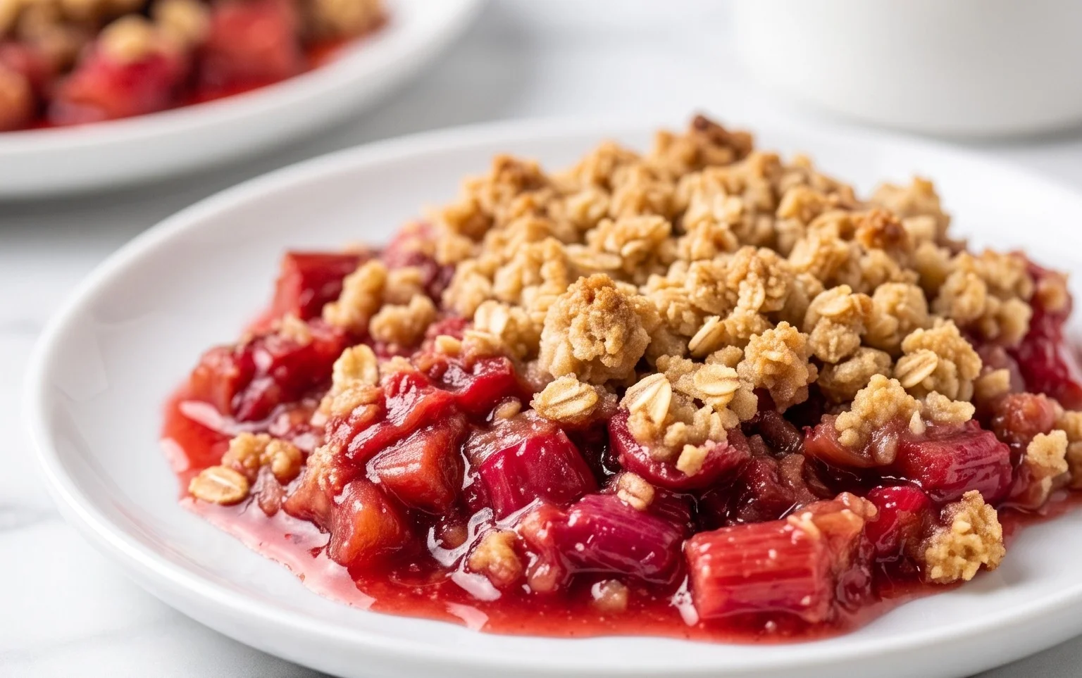 Easy Rhubarb Crisp
