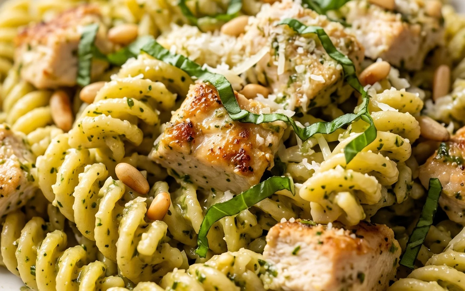 Creamy Chicken Pesto Pasta