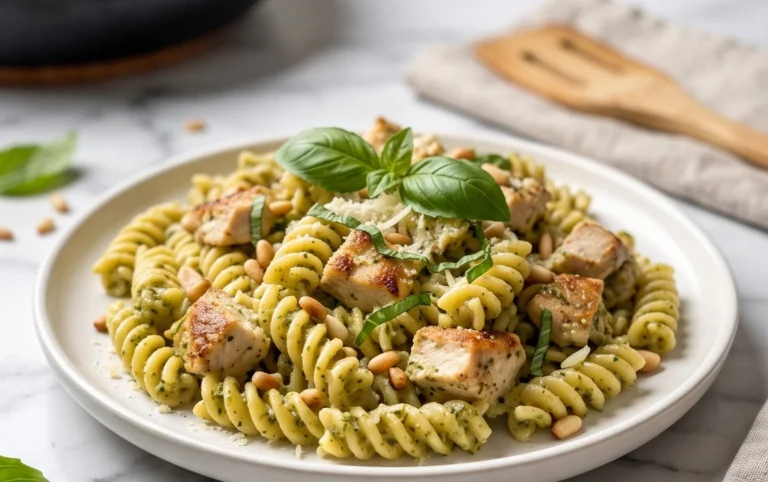 Creamy Chicken Pesto Pasta