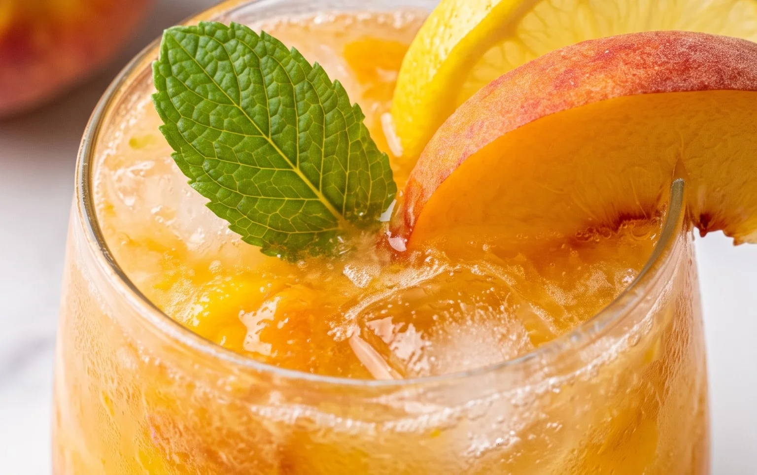 Refreshing Peach Lemonade