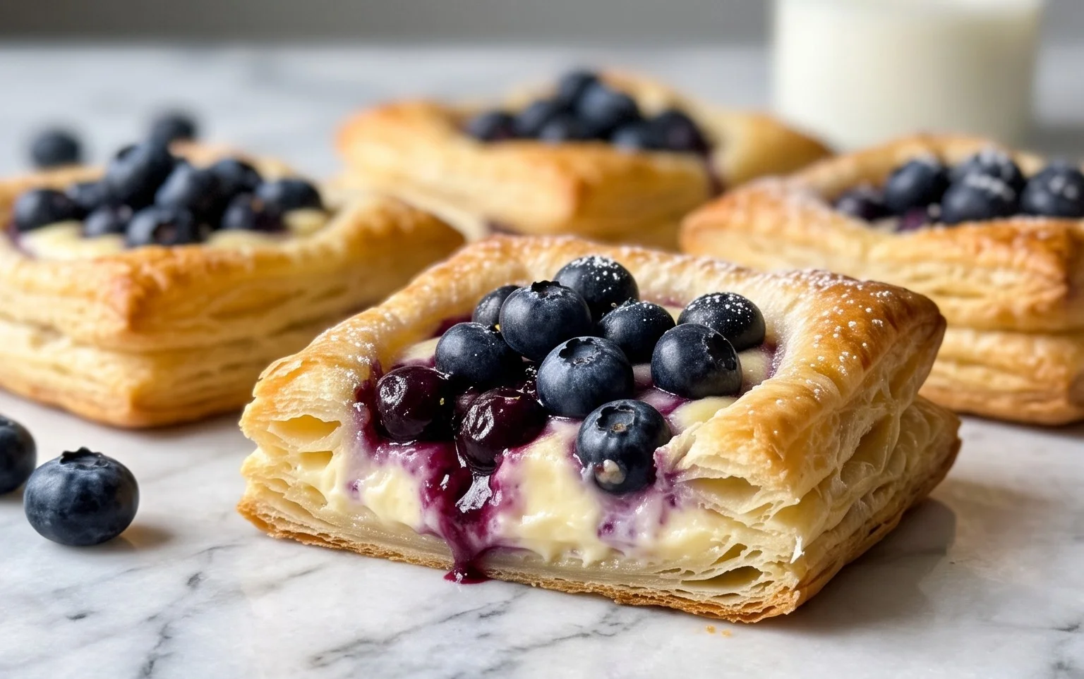 Blueberry Cream Cheese Puff Pastry