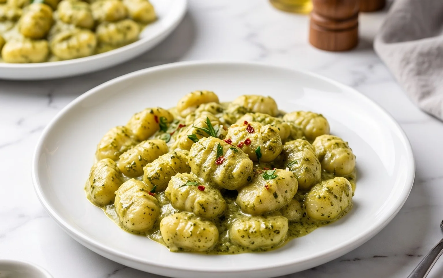 Creamy Pesto Gnocchi
