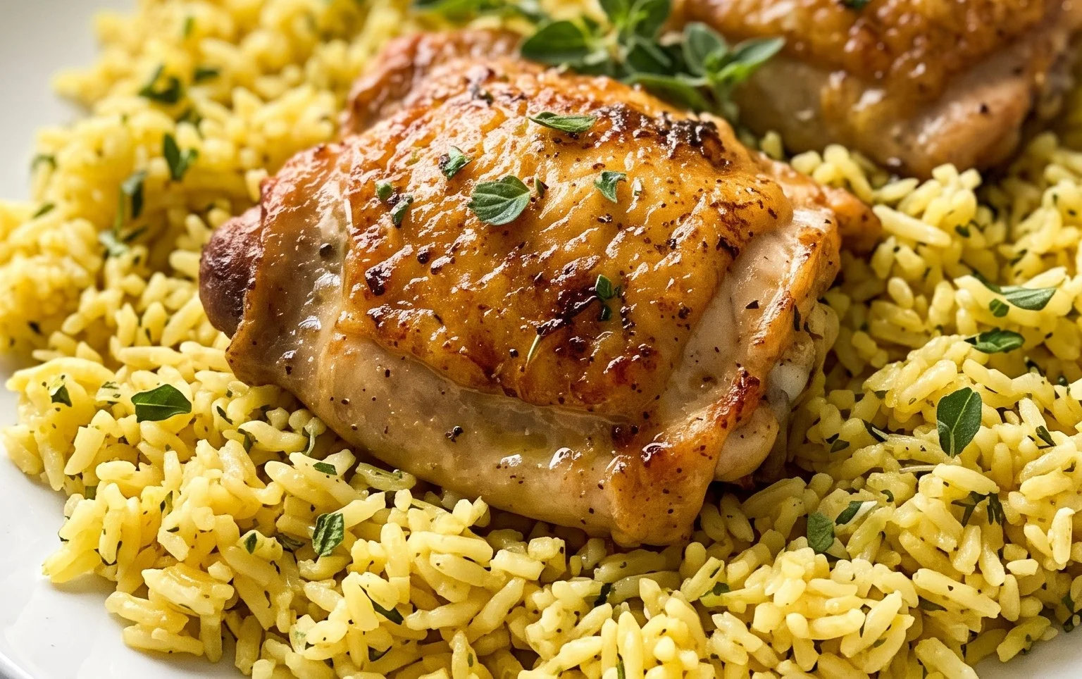 Greek Chicken and Lemon Rice (30 Minutes, One-Pot)