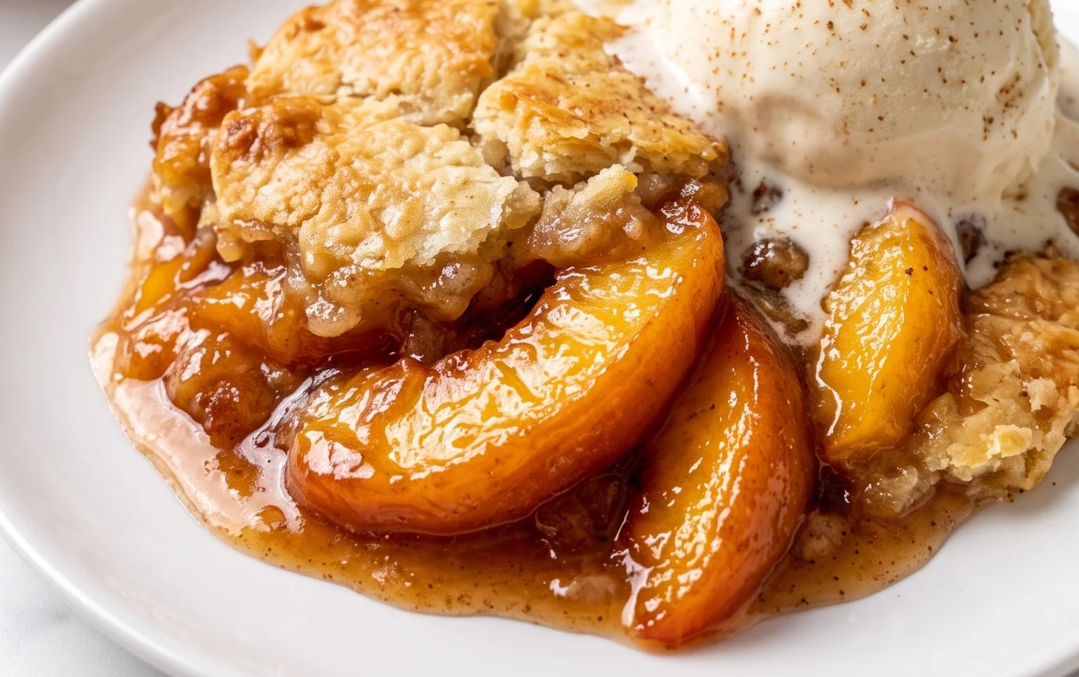 The Easiest Southern Peach Cobbler