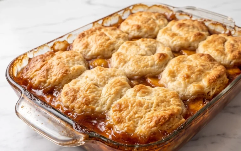 The Easiest Southern Peach Cobbler
