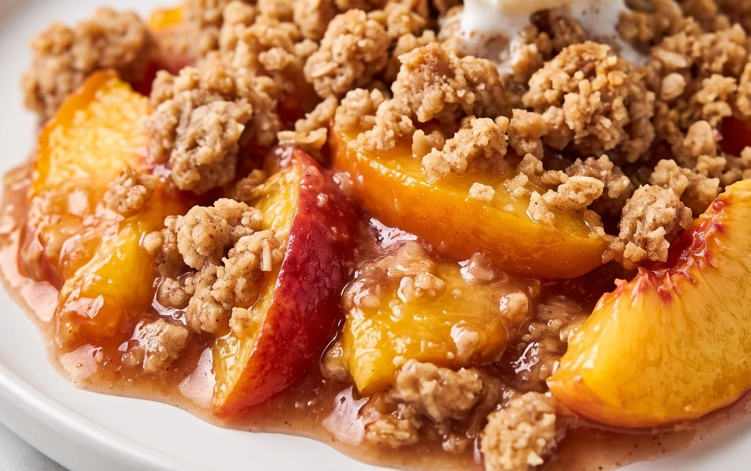Fresh Peach Crisp Recipe
