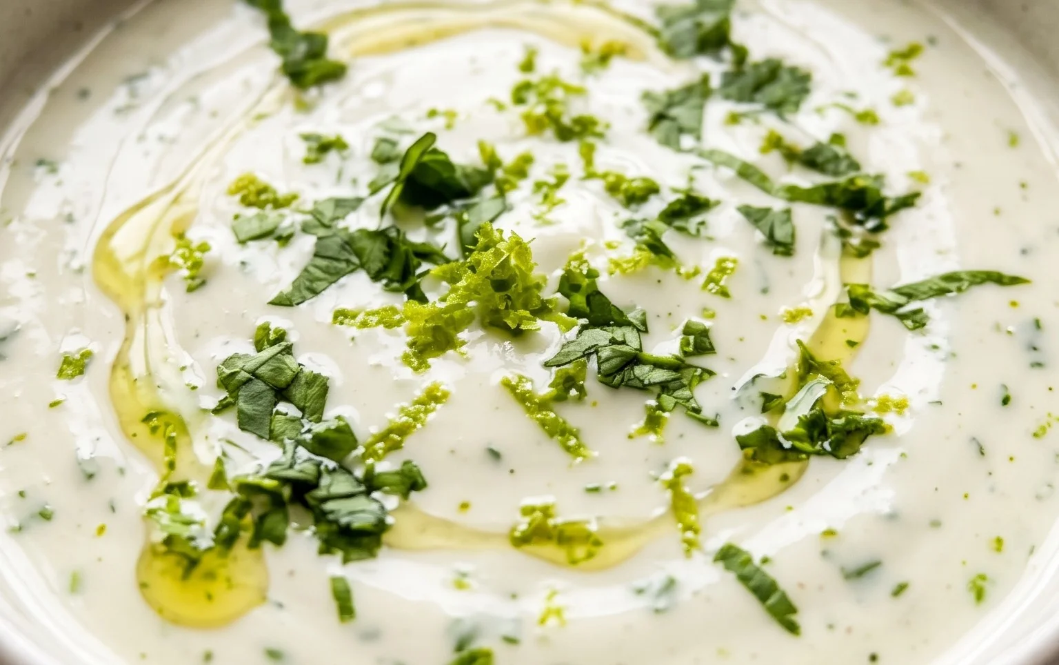 Creamy Garlic Lime Cilantro Sauce