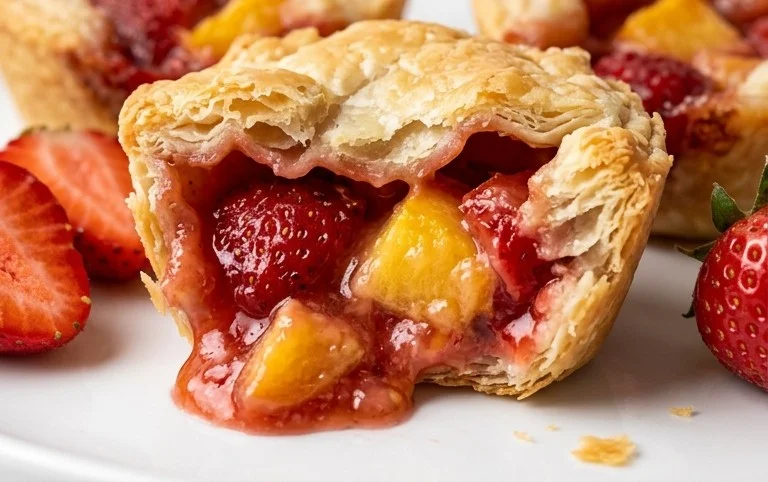 Strawberry Peach Pie Bites