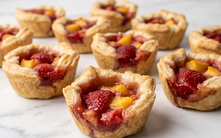 Strawberry Peach Pie Bites