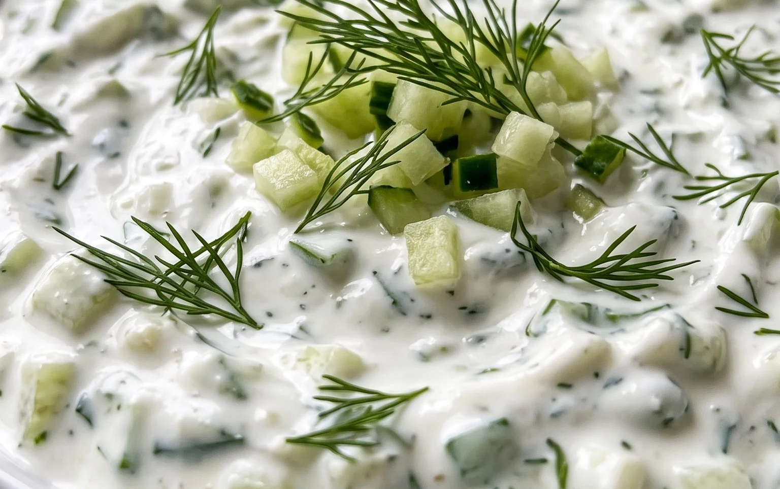 Cucumber Dip with Sour Cream and Dill