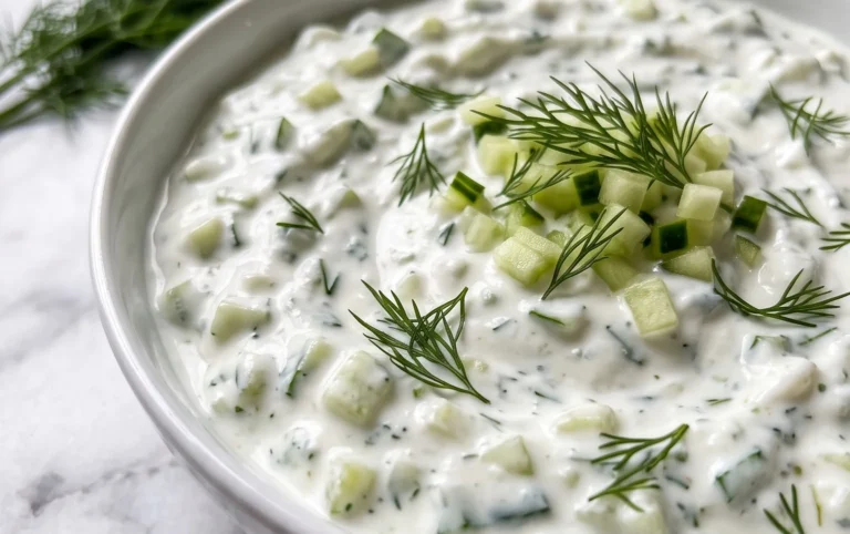 Cucumber Dip with Sour Cream and Dill