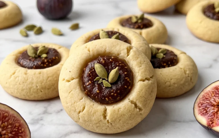 Cardamom Fig Thumbprint Cookies