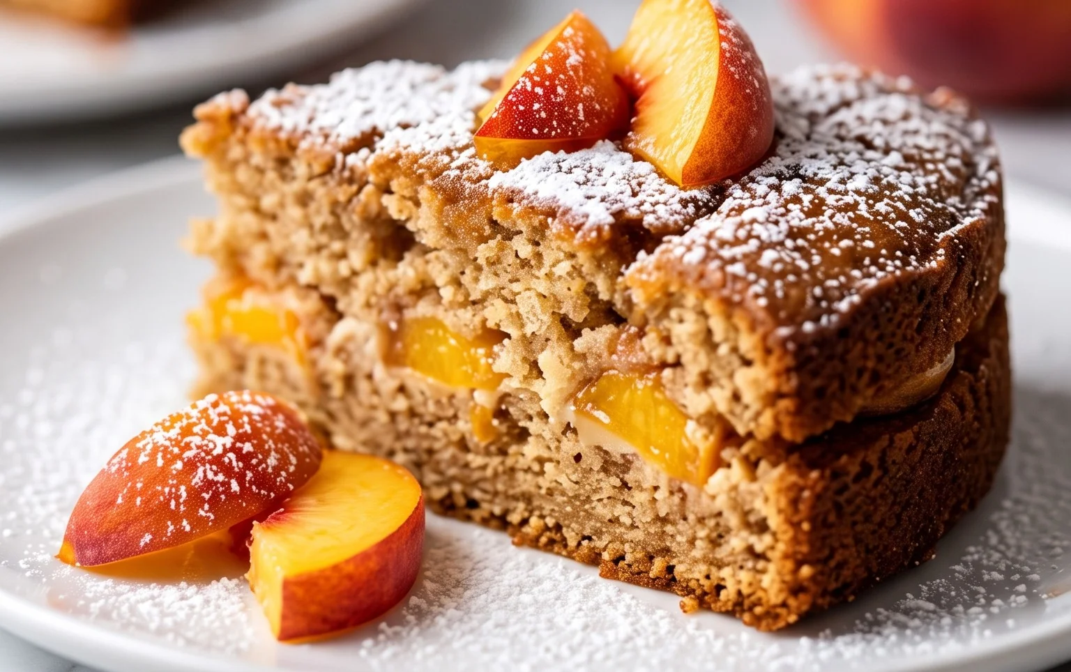 Brown Sugar Peach Cake