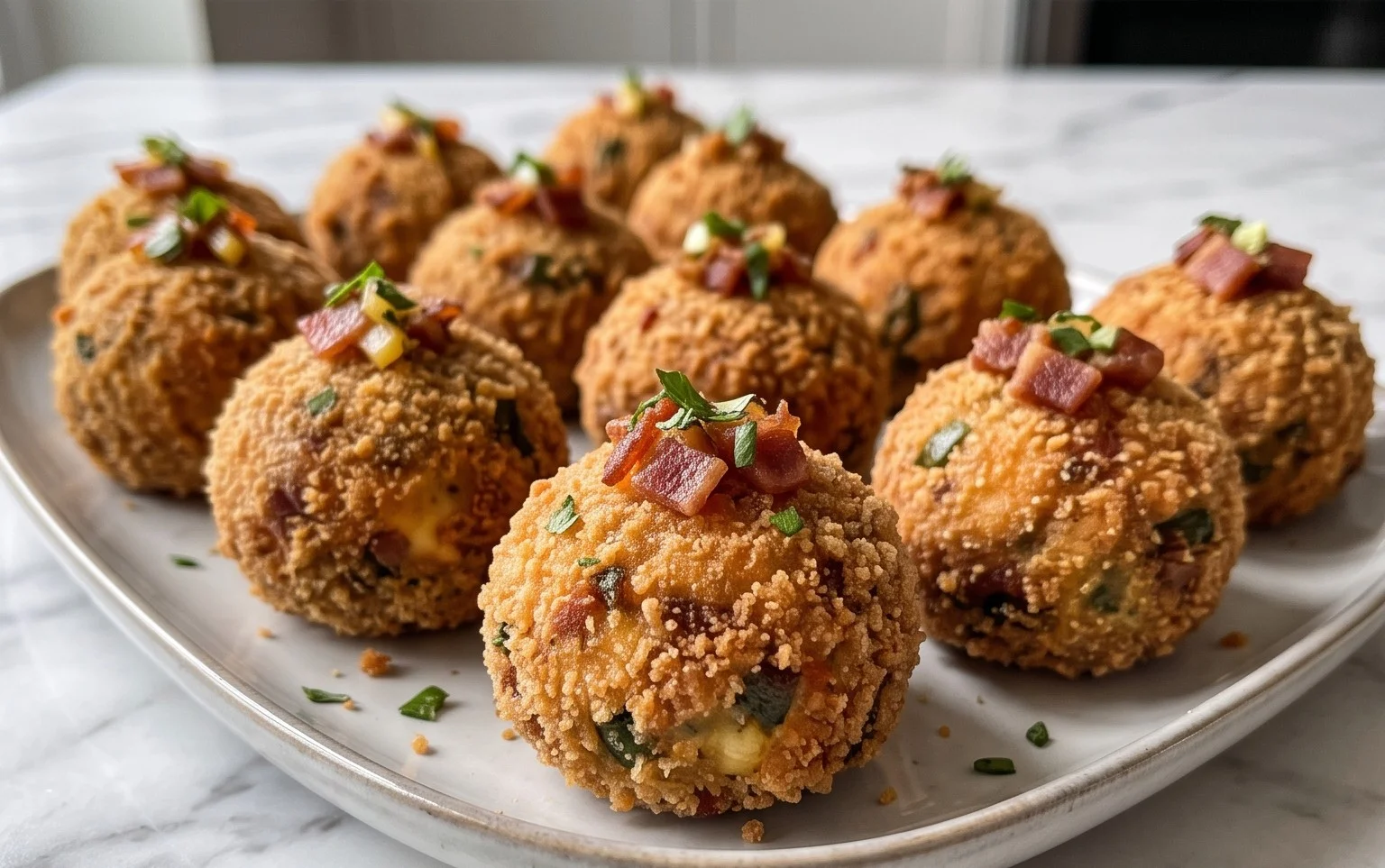 Beef Bacon Jalapeño Popper Cheese Balls