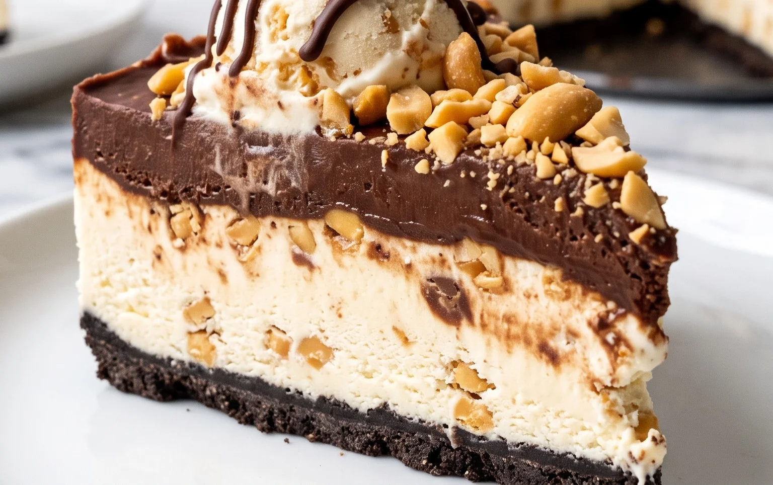 Buster Bar Ice Cream Cake