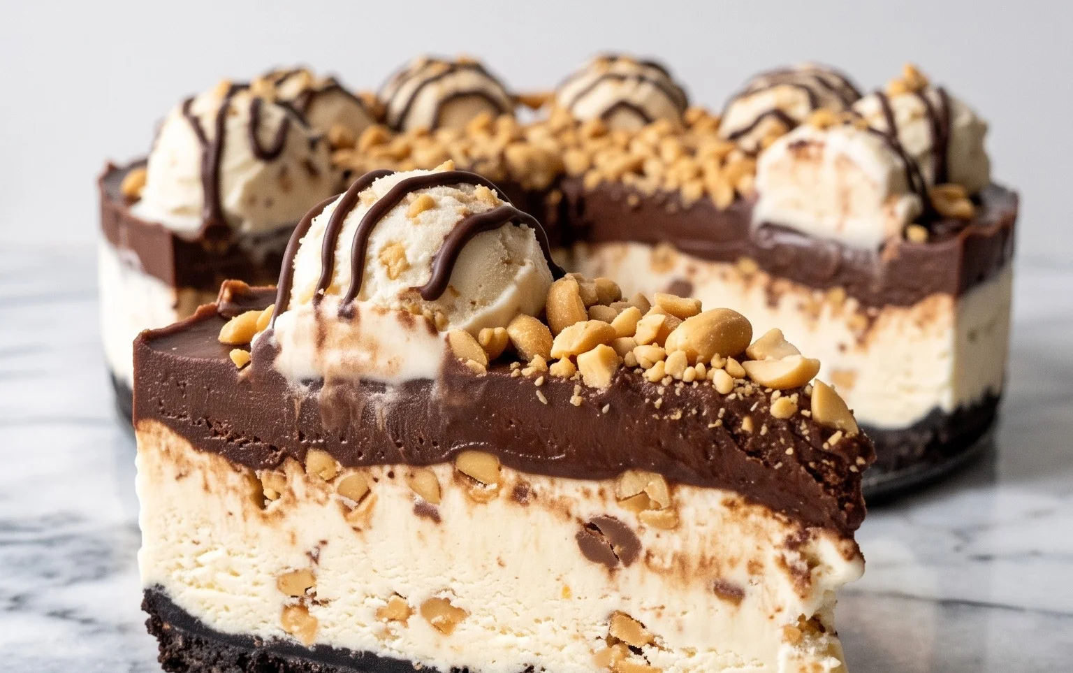 Buster Bar Ice Cream Cake