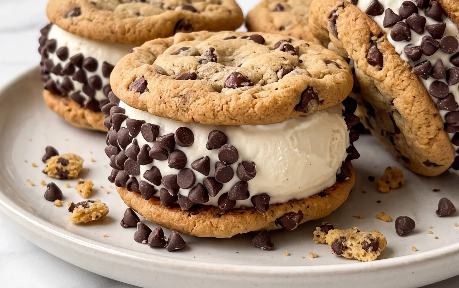 Cookie Ice Cream Sandwiches (Like a Chipwich!)
