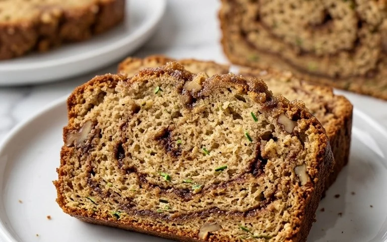 Moist and Delicious Cinnamon Swirl Zucchini Bread