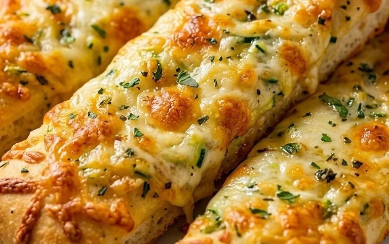 Cheesy Zucchini Breadsticks