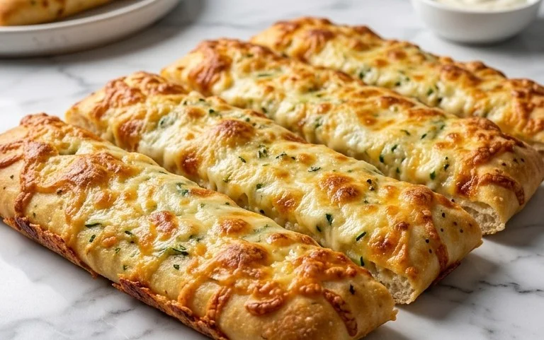 Cheesy Zucchini Breadsticks