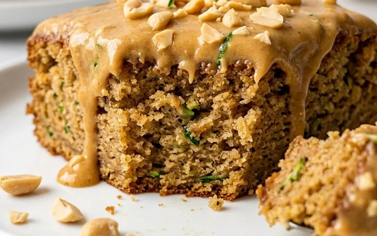 Moist Peanut Butter Zucchini Cake Recipe