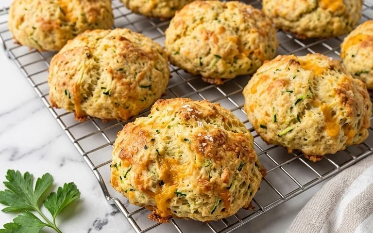 Zucchini Cheddar Biscuits