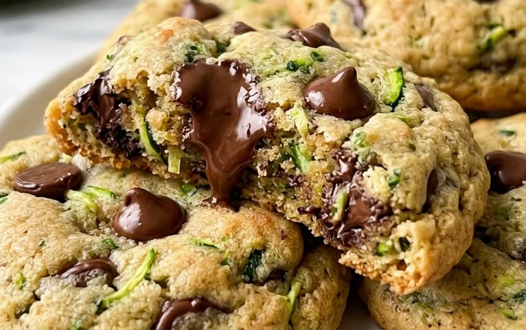 Soft Zucchini Cookies with Chocolate Chips